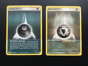 2x Antiguo Pokemon Ex Rubí y Zafiro Paquete de Energía Rara - Juego de cartas coleccionables 2003 - Imagen 1 de 2