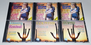 6 CD SAMMLUNG COUNTRY FESTIVAL SWITCHED ON - KENNY ROGERS DOLLY PARTON CASH LYNN - Picture 1 of 4