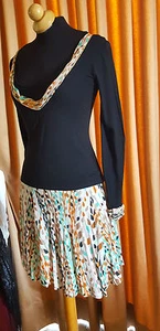 AUTHENTIC  stretch classic MISSONI SET SKIRT SZ I 40 TOP SZ I 42 dress - Picture 1 of 12