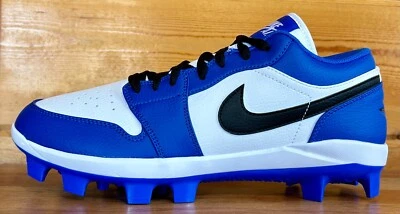 Botines de béisbol para hombre Jordan Retro 1 bajos MCS talla 11 AZUL REAL/BLANCO/NEGRO Foto 1 de 4