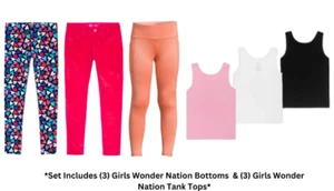 Wonder Nation Toddler Girl Assorted Bottoms & Undershirt Tank Top SZ XS(4/5) LOT - Picture 1 of 13