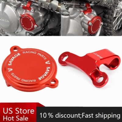 Soporte receptor de cable de embrague y tapa de cubierta de filtro de aceite del motor para HONDA XR 400R 96-04 Foto 1 de 4