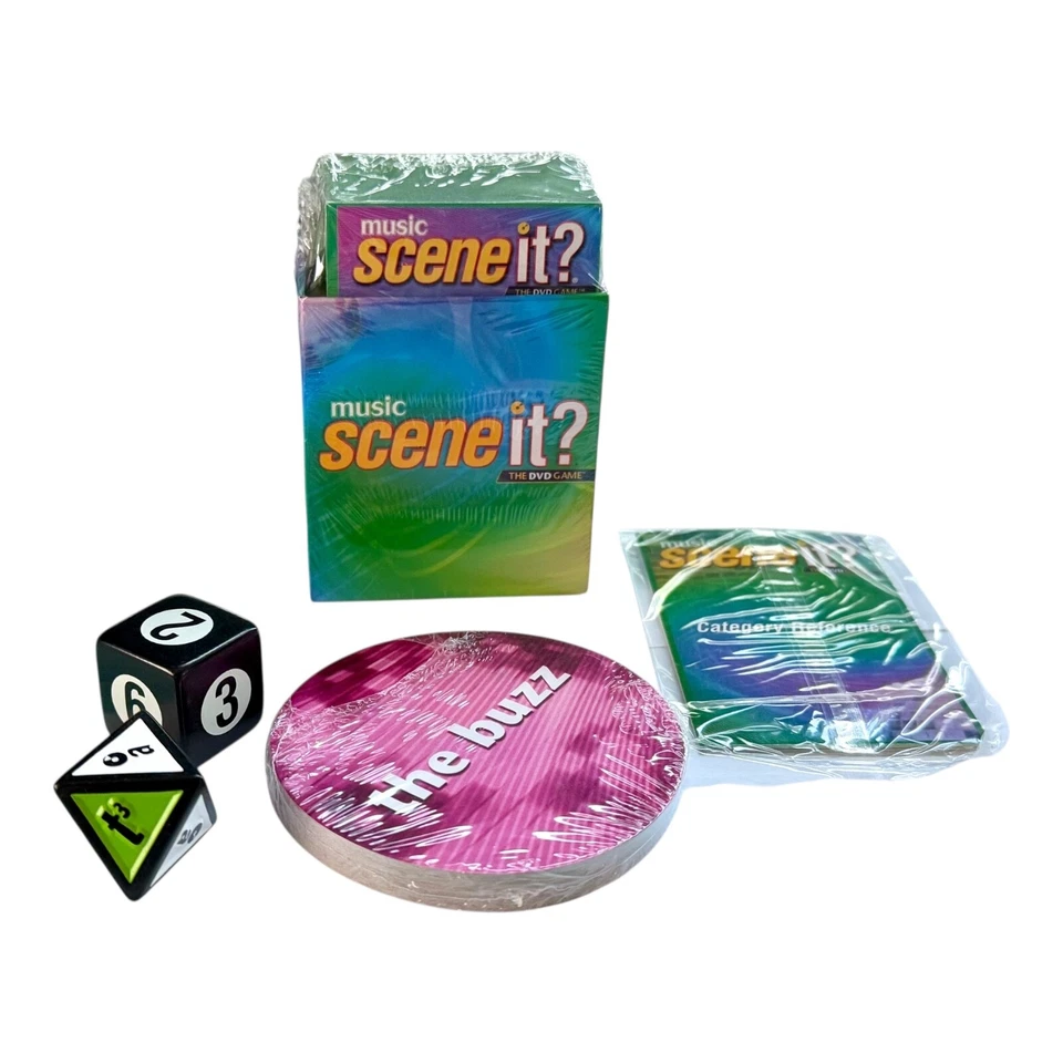 Scene It Music Edition Complete Set of Cards and Game Dice NEW - Image 1 of 1