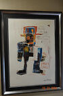 Jean-Michel Basquiat Lithographie 70x50 cm, signiert & mit Prägestempel!