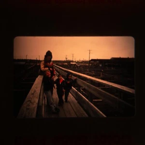 Diapositiva fotografica Fort Worth Stock Yards marzo 1983 - Foto 1 di 1