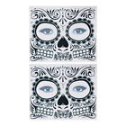  2 Pcs Day of The Dead Tattoos Sticker Halloween Paper Face Stickers