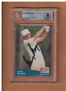 GARY PLAYER Autogramm 1991 PRO SET GOLFKARTE SIGNED BECKETT AUTH - Bild 1 von 1