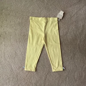 NWT TOMMY BAHAMA GIRLS LEGGING PANTS, 6, YELLOW, PLAID BOWS AT CUFF - Picture 1 of 3