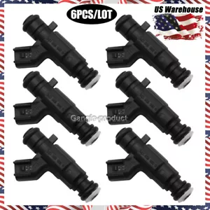Set (6) Fuel Injectors For 04-08 Cadillac Buick 3.6L V6 0280156131 12571159 - Foto 1 di 8