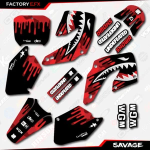 Red Savage Camo Racing Graphics Kit fit Honda Cr125 Cr250 00-01 CR 125 250 - Bild 1 von 2