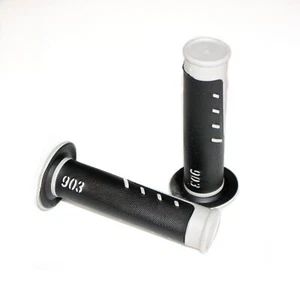Empuñadura de mano negra SHARK 24 mm 22 mm empuñaduras de mano PIT PRO bicicleta de tierra - Imagen 1 de 4
