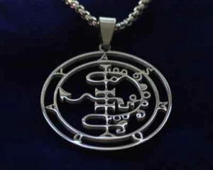 Asmodeus Sigil Anhänger Halskette, Top Qualität Edelstahl, Asmoday Demon Seal - Bild 1 von 4