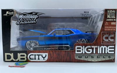 Jada Plymouth Cuda 1970, modello scala 1:24-1:25, vintage (2476) - Immagine 1 di 4