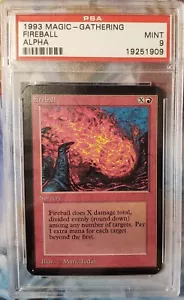 MTG Limited Edition Alpha 1993 Fireball PSA 9 Mint Old School - Picture 1 of 1