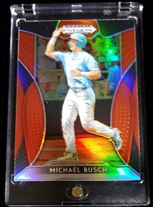 Michael Busch 2019 Panini Prizm Draft Picks Red Parallel #32 Dodgers CUBS - Picture 1 of 2