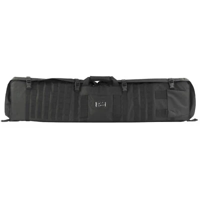 NcSTAR 48" Rifle Case Shooting Mat Black Nylon w/Backpack Straps MOLLE Webbing - Image 1 of 2