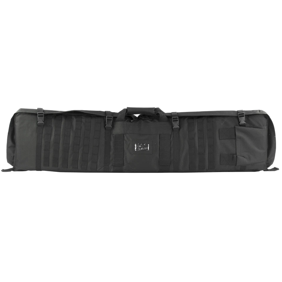 NcSTAR 48" Rifle Case Shooting Mat Black Nylon w/Backpack Straps MOLLE Webbing - Image 1 of 2