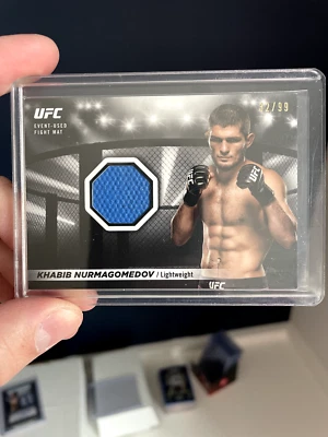 Khabib Nurmagomedov UFC 160 Event Used Fight Mat Relic - 2018 Topps UFC Knockout - Image 1 of 3