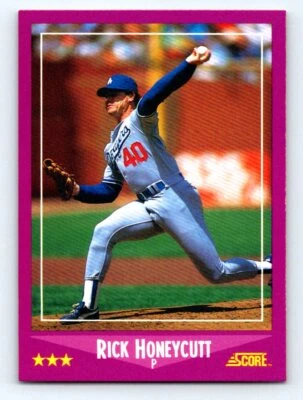 1988 Score #87 Rick Honeycutt - Image 1 of 2