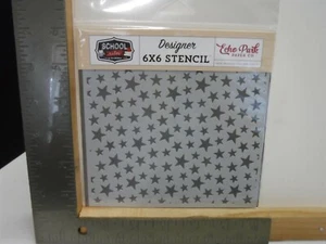 ECHO PARK PAPER DESIGNER 6X6 STAR STUDENTS STARS STENCIL NEW A26912 - Picture 1 of 1