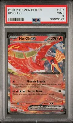 2023 POKEMON CLASSIC CHARIZARD & HO~OH ex DECK CLC #7 HO-OH ex PSA 9 - Image 1 of 2