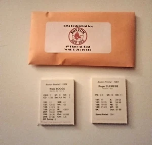 Boston Red Sox 1984 Original Statis Pro Baseball Team Set - Picture 1 of 1