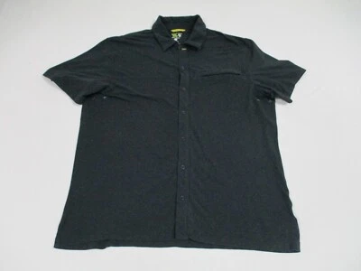 Camisa Mountain Hardwear Para Hombre Grande Negra Exterior Manga Corta Abotonada Elastizada Foto 1 de 4