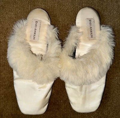 Zapatillas Enzo Angiolini Marfil Satinado Zapatos Mujer’s L 9-10 Foto 1 de 4