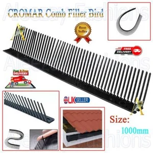CROMAR Comb Filler Bird Protection Eaves Gap Filling Barrier Roof Tiles 1000mm - Picture 1 of 10