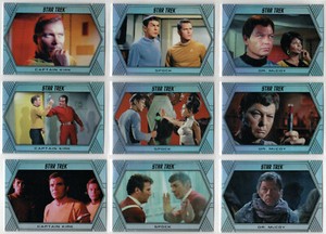 STAR TREK INFLEXIONS STARFLEET'S FINEST RAINBOW HOLOFOIL PARALLEL SET (100) /75