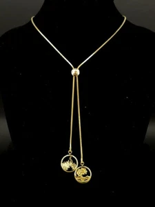 SCHMUCKJAGD Y - COLLIER MIT CHARMS GELBVERGOLDET - Bild 1 von 4