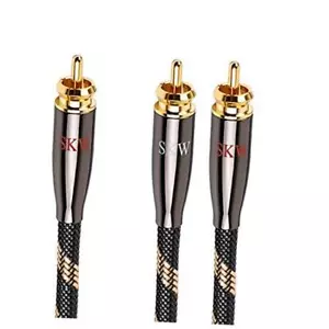 RCA Y Splitter Cable 1 Male to 2 Male Subwoofer Cord, BG Series 4.9ft/1.5m - Picture 1 of 7