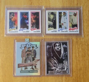 Lot of *4* Topps Hip-Hop Cards! SNOOP•TUPAC•CUBE•NAS•JAY Z•BIGGIE +2 Bonus Cards - Picture 1 of 2