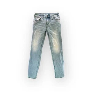 American Eagle Light Faded Wash Mens Jeans Slim Straight Flex Sz 28" x 32" - Picture 1 of 11
