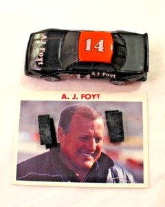 1991 Racing Champions A.J. Foyt Diecast Car Photo and Info Card in Acrylic Box - Picture 1 of 4
