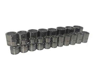Blue Point 3/8 Shallow Socket Set 6-24mm 6pt 19pc Set Sold By Snap On  - Image 1 of 4