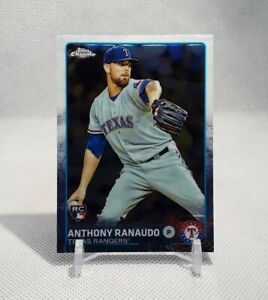 ⚾️2015 topps chrome ANTHONY RANAUDO (rookie) baseball card #15⚾️ *Rangers*
