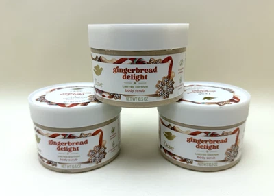 Exfoliante corporal Dove Holiday Treats GINGERBREAD DELIGHT edición limitada lote de 3 Navidad Foto 1 de 4