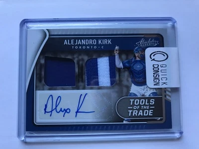 2022 Absolute Tools of the Trade Alejandro Kirk Auto Patch 71/99 Toronto Blue - Image 1 of 2