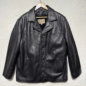 Chaqueta de cuero negra Guess Company For Marciano talla XL para hombre nueva con etiquetas “defectuosa” - Imagen 1 de 10