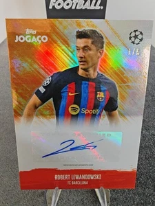 Topps Robert Lewandowski /5 Auto Autograph Barcelona Jogaco RAR - Bild 1 von 2