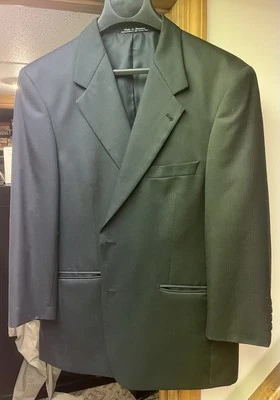 Kilburne And Finch Mens 3 Button Blazer 44R 39W Blue Wool Blend Suit Jacket - Image 1 of 4