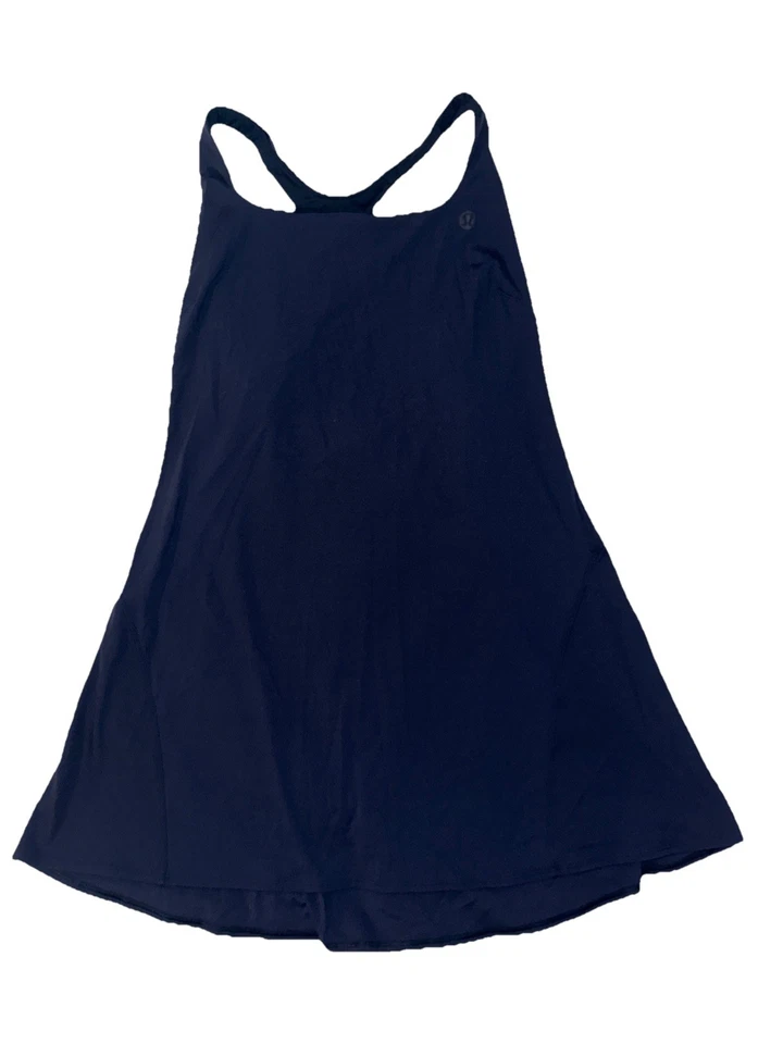 Vestido Lululemon azul marino talla 12 sujetador incorporado Foto 1 de 4