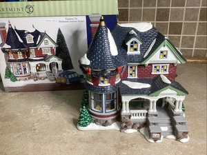 Dept 56 Animated Musical 1224 KISSING CLAUS LANE - Working - Picture 1 of 9