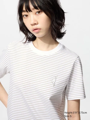 Camiseta Miffy Gris Conejito Rayas Uniqlo Mujer Tallas EE. UU. M-XL Foto 1 de 4