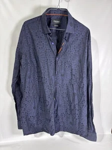 Maceoo Long Sleeve Luxor Starboy Blue Button Down Shirt Mens 5 XL - Picture 1 of 8
