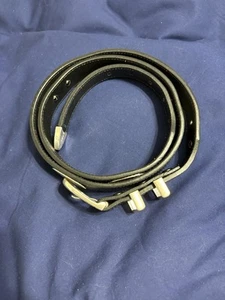 NOCONA Belt Co. Mens Oval Conchos Belt Black Sz 42 Cowboy - Picture 1 of 8