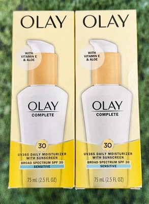 (2) Crema hidratante UV diaria Olay Complete SPF 30 (2,5 fl oz) caducidad 08/2026 Foto 1 de 2