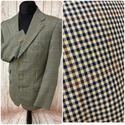 Magee Ireland Tweed Jacket Blazer Check Windowpane Wool Olympic T3 38” Scotch - Image 1 of 4