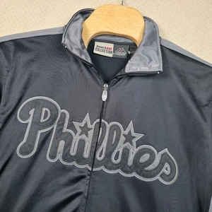 Majestic Philadelphia Phillies Track Jacket Mens LT Large Tall Full Zip MLB Team - Picture 1 of 11